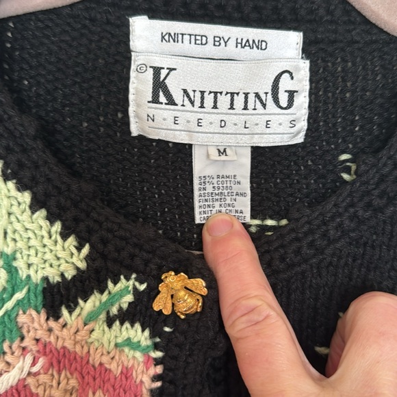 VTG Floral Sweater - Picture 2 of 5